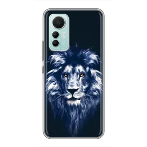 Чохол з картинкою на Xiaomi Mi 12 Lite (Лев – синій)