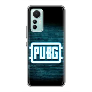 Чохол (TPU) з картинкою "Лого Пабг" на Сяомі мі 12 лайт (Лого PUBG)