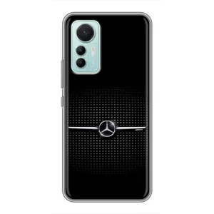 Силиконовый бампер с картинкой машины на Xiaomi Mi 12 Lite (Mercedes)
