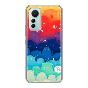 Силіконовий чохол з котиком для Xiaomi Mi 12 Lite (Mew)