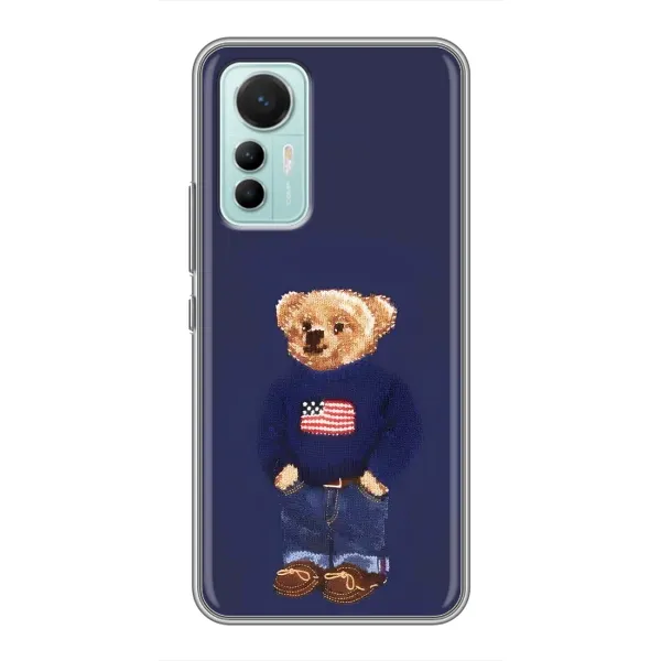 Чехол с рисунком «Мишка USA» для Xiaomi Mi 12 Lite Чехол с рисунком «Мишка USA» для Xiaomi Mi 12 Lite