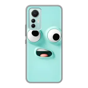 Силиконовые Чехлы (смешные стикеры) для Xiaomi Mi 12 Lite (Забавное мятное лицо)