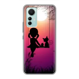 Девчачий Чехол для Xiaomi Mi 12 Lite (На качели)