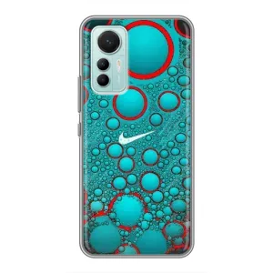 Силиконовый Чехол на Xiaomi Mi 12 Lite с картинкой Nike (Найк зеленый)