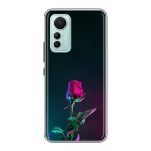Чохли з принтом Троянд для Xiaomi Mi 12 Lite (Нічна троянда)