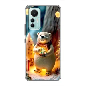 Чехлы на Новый Год Xiaomi Mi 12 Lite (Новогодний ведмеженок)