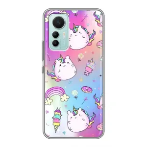 Чехол Unicorn на Xiaomi Mi 12 Lite (Радуга и Единорог)