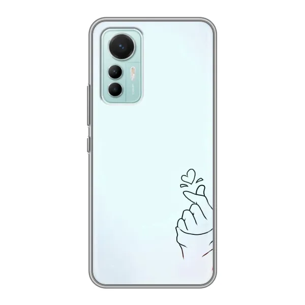 Чехол с рисунком «Сердце на голубом» для Xiaomi Mi 12 Lite