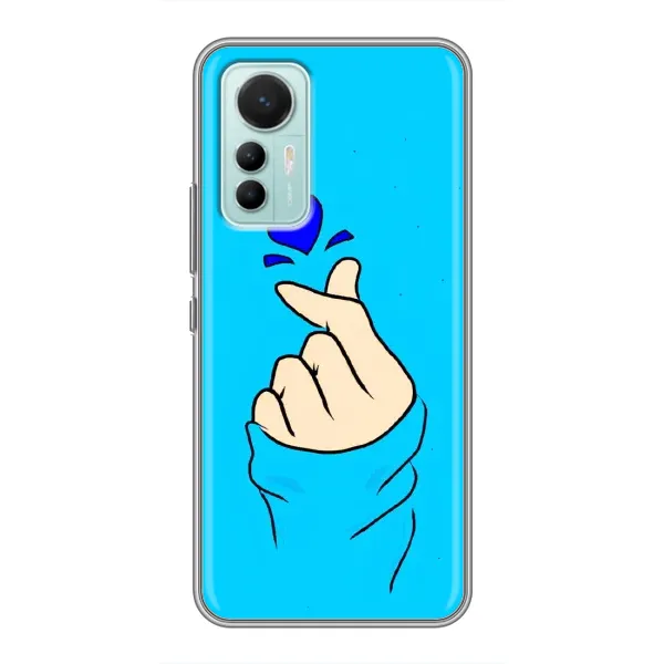 Чехол с рисунком «Сердце на синем» для Xiaomi Mi 12 Lite