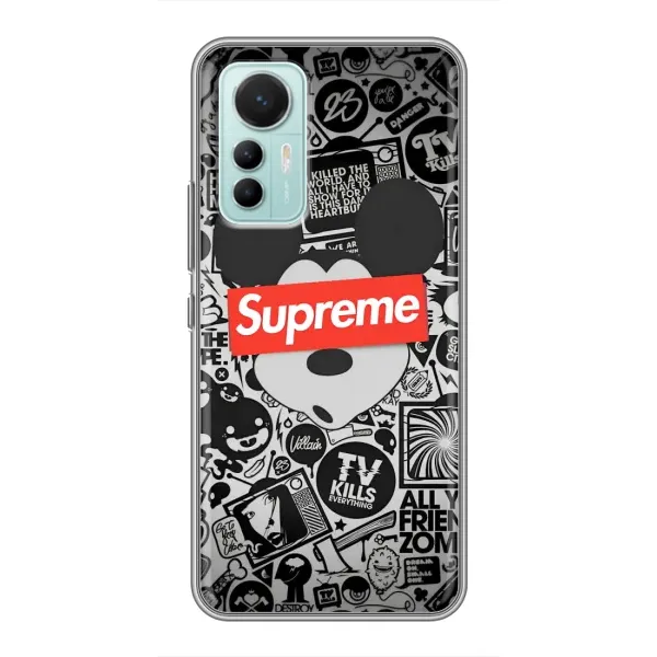 Чехол с рисунком «Supreme Маус» для Xiaomi Mi 12 Lite Чехол с рисунком «Supreme Маус» для Xiaomi Mi 12 Lite