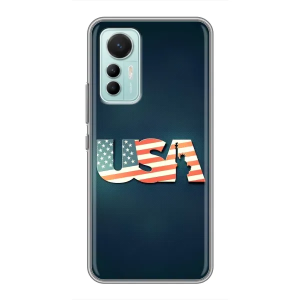 Чехол с рисунком «USA» для Xiaomi Mi 12 Lite Чехол с рисунком «USA» для Xiaomi Mi 12 Lite