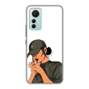 Силіконовый Чохол на Xiaomi Mi 12 Lite з картинкой Модных девушек (У зеленому)