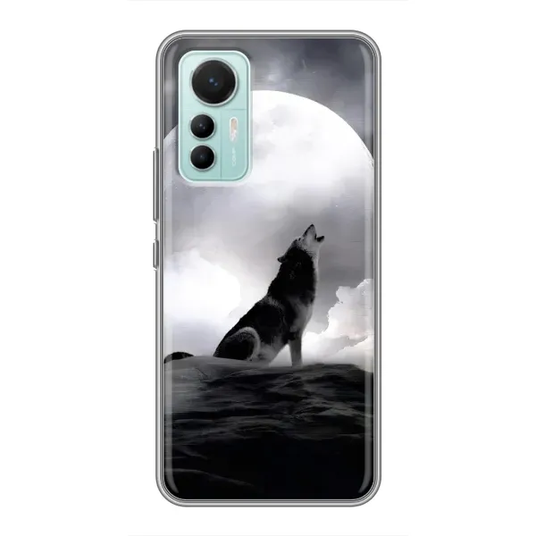 Чехол с рисунком «Волк и луна» для Xiaomi Mi 12 Lite Чехол с рисунком «Волк и луна» для Xiaomi Mi 12 Lite