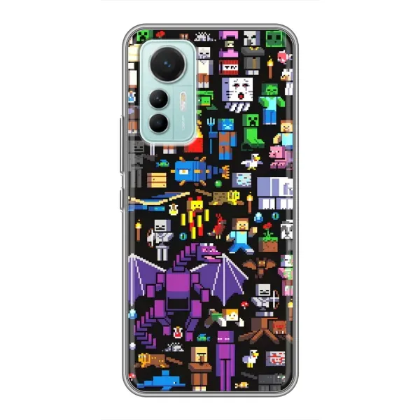 Чехол с рисунком «Все персонажи» для Xiaomi Mi 12 Lite