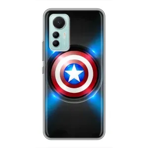 Чехол с Щитом Капитана Америки на Xiaomi Mi 12 Lite (Яркий Щит Капитана)