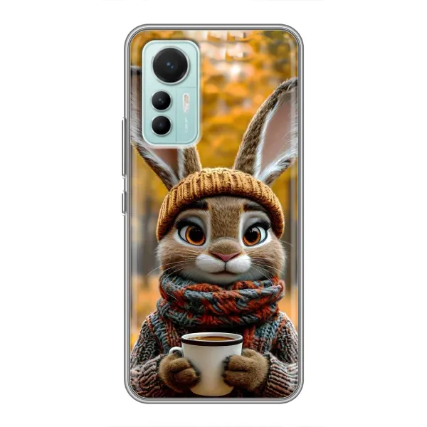 Чехол с рисунком «Зайчик с кофе» для Xiaomi Mi 12 Lite Чехол с рисунком «Зайчик с кофе» для Xiaomi Mi 12 Lite