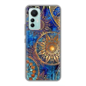 Чохли з сенсом на Xiaomi Mi 12 Lite (Золоті узори)