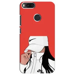 Силіконовый Чохол на Xiaomi Mi A1/ Mi 5X з картинкой Модных девушек (Дівчина Nike)