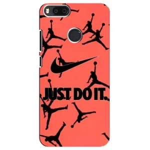 Силіконовый Чохол Nike Air Jordan на Редмі Мі А1 (Just Do It)