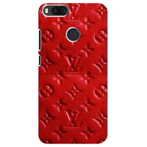 Текстурний Чохол Louis Vuitton для Редмі Мі А1 (Червоний ЛВ)