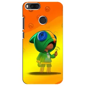 Чехол Бравл Старс для Xiaomi Mi A1/ Mi 5X (LEON в кофте)