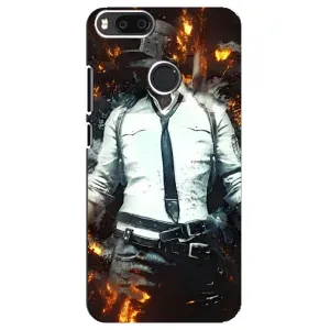 Силиконовый чехол с картинкой "Герой Pubg" на Xiaomi Mi A1/ Mi 5X (Man Пубг)