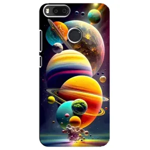 Чехол (ТПУ) с планетами на Xiaomi Mi A1/ Mi 5X (Солнечна система)
