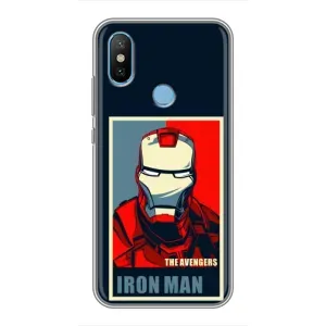 Чехол Супергерой Железный человек на Xiaomi Mi6X (Art Iron man)