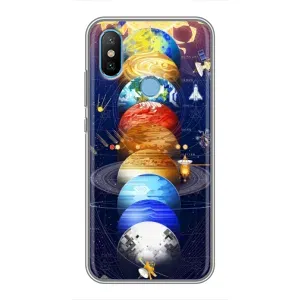 Чохол (ТПУ) з планетами на Xiaomi Mi6X (Арт планети)
