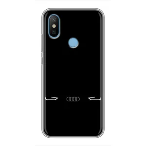 Силиконовый бампер с картинкой машины на Xiaomi Mi6X (Силует Audi)