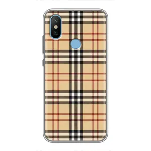 Чехол с Брендами одежды на Сяоми Ми6Х (Burberry стиль)
