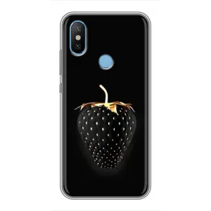 Чохол з зображенням смачної їжі для Xiaomi Mi6X (Чорна полуниця)