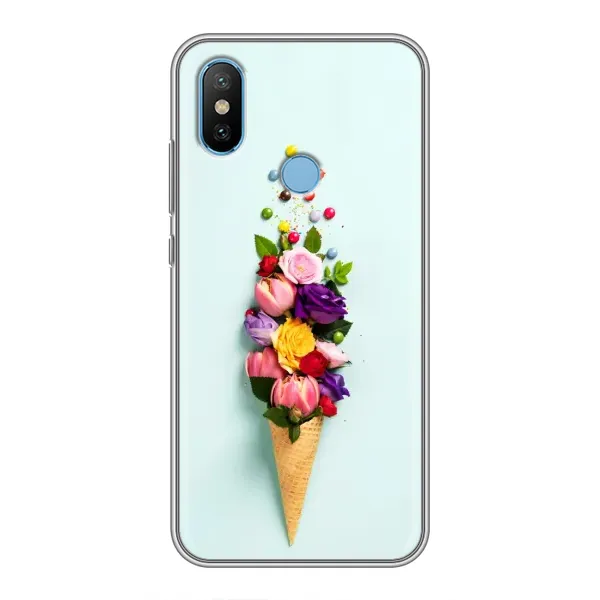 Чехол с рисунком «Цветок-мороженное» для Xiaomi Mi6X Чехол с рисунком «Цветок-мороженное» для Xiaomi Mi6X