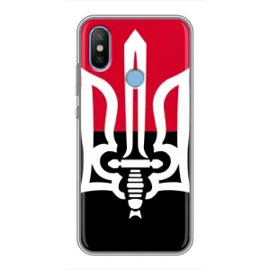 Чехлы УПА (Красно-Чёрный) на Xiaomi Mi6X (Герб Украины)