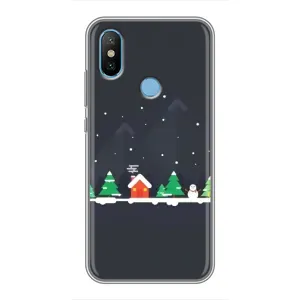 Силіконовий бампер на різдво для Xiaomi Mi6X (Місто зимове)