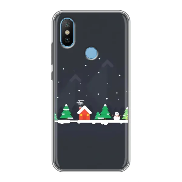 Чехол с рисунком «Город зимний» для Xiaomi Mi6X