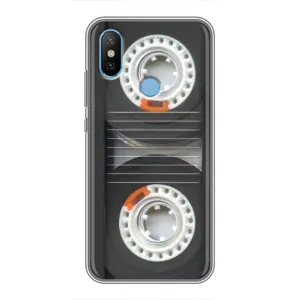 Чохол з Прикольним Принтом на Xiaomi Mi6X (Касета магнітофону)