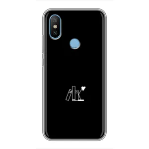 Чехол с картинками на черном фоне для Xiaomi Mi6X (Книжки)