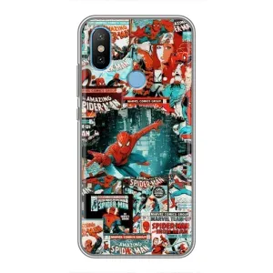 Чехол Супергерой Человека Паука на Xiaomi Mi6X (Комиксы Человек Паук)