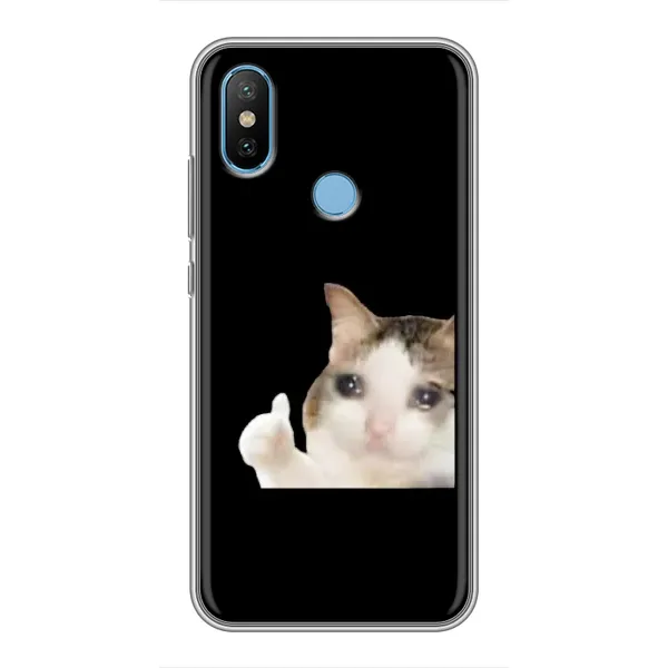 Чехол с рисунком «Кот в слезах» для Xiaomi Mi6X Чехол с рисунком «Кот в слезах» для Xiaomi Mi6X