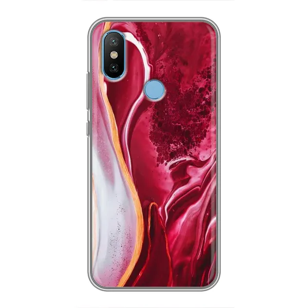Чехол с рисунком «Красный мрамор» для Xiaomi Mi6X Чехол с рисунком «Красный мрамор» для Xiaomi Mi6X