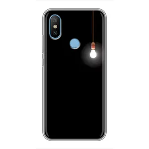Чехол с картинками на черном фоне для Xiaomi Mi6X (Лампочка)