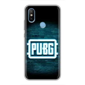 Чехол (TPU) с картинкой "Лого Пабг" на Сяоми Ми6Х (Лого PUBG)