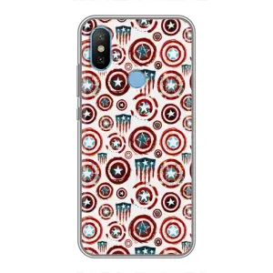 Чехол с Щитом Капитана Америки на Xiaomi Mi6X (Марвел щиты)
