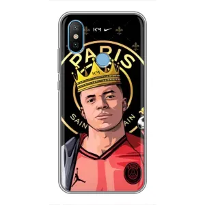 Чохол (TPU) з Футболістом на Xiaomi Mi6X (Mbappe King)