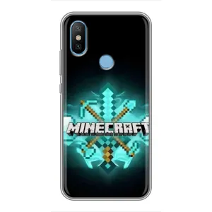 Чехол майнкрафт для Xiaomi Mi6X (MineCraft 2)