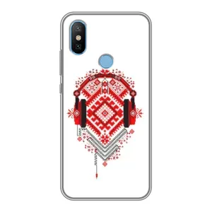 Силиконовый Чехол на Xiaomi Mi6X с картинкой Вышиванки (Модная вышиванка)