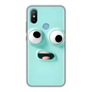 Силиконовые Чехлы (смешные стикеры) для Xiaomi Mi6X (Забавное мятное лицо)