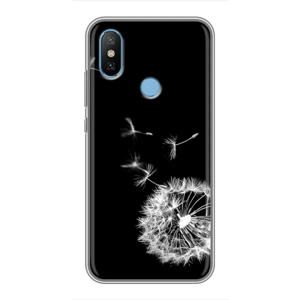 Чехол с рисунком «Одуванчик на чёрном» для Xiaomi Mi6X Чехол с рисунком «Одуванчик на чёрном» для Xiaomi Mi6X