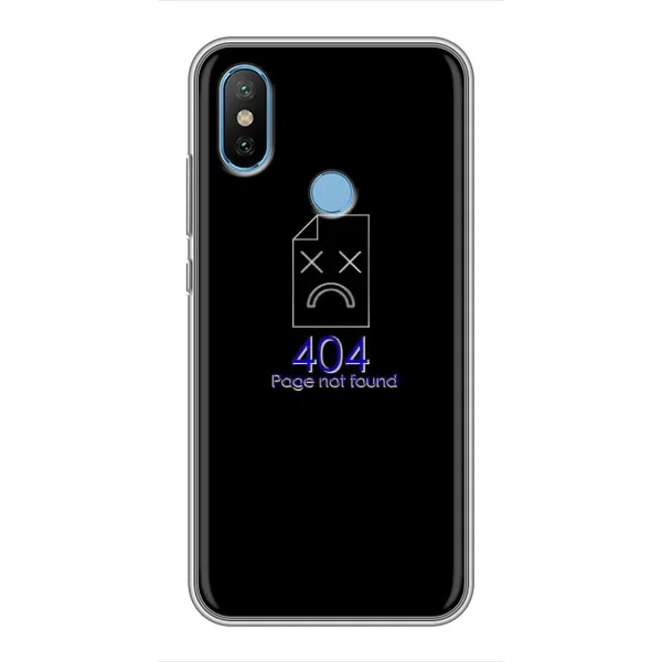 Чехол с рисунком «Ошибка 404» для Xiaomi Mi6X Чехол с рисунком «Ошибка 404» для Xiaomi Mi6X